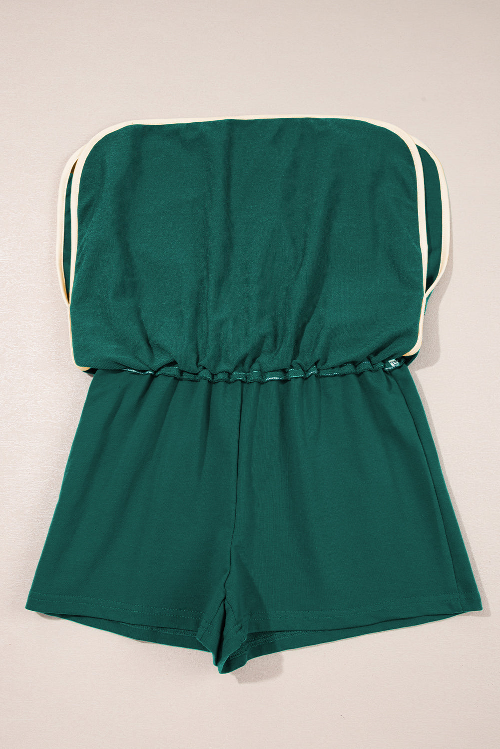 Turquoise Colorblock Edge Drop Shoulder T Shirt and Skort Set