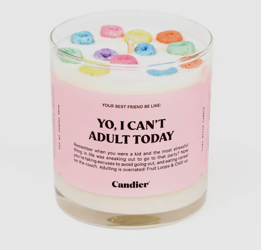 Yo I Can’t Adult Candle